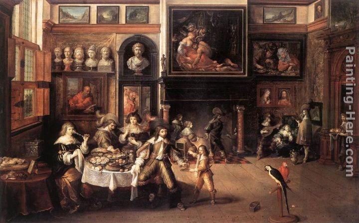 Frans the younger Francken Supper at the House of Burgomaster Rockox